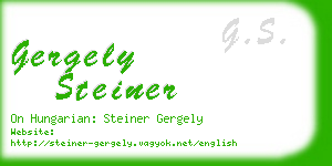 gergely steiner business card